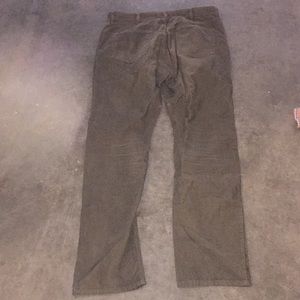 Men’s corduroy green/Grey pants. 36x34